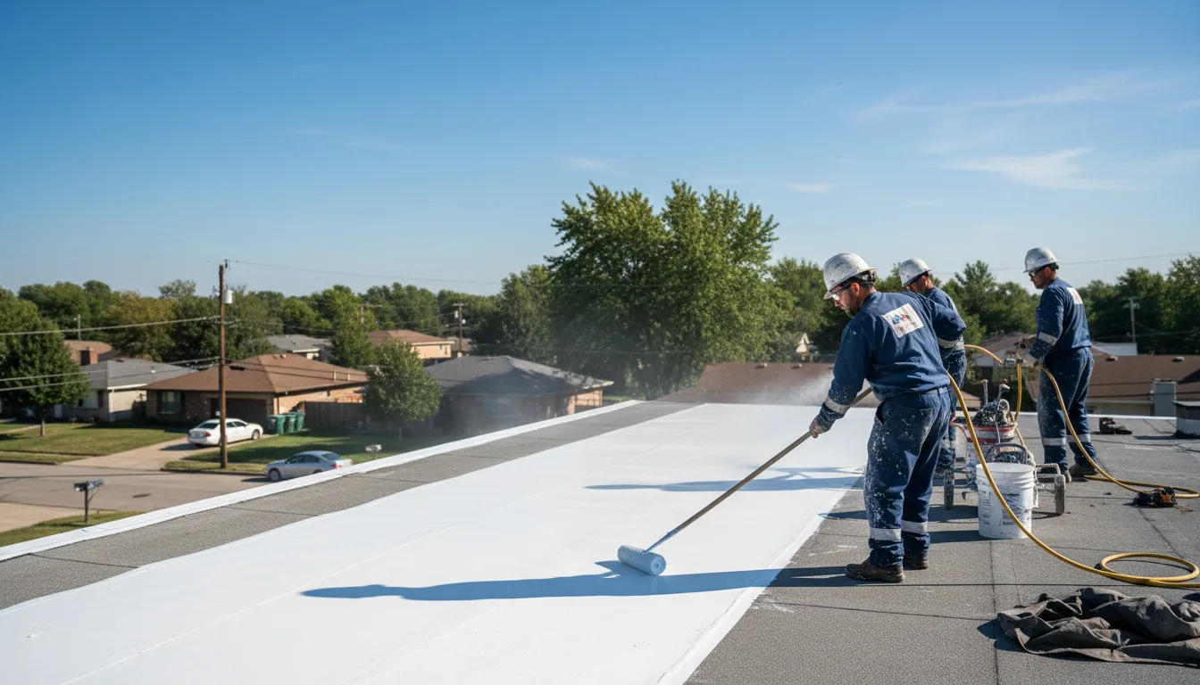 Commercial roof coating in Wellsville, OH near me